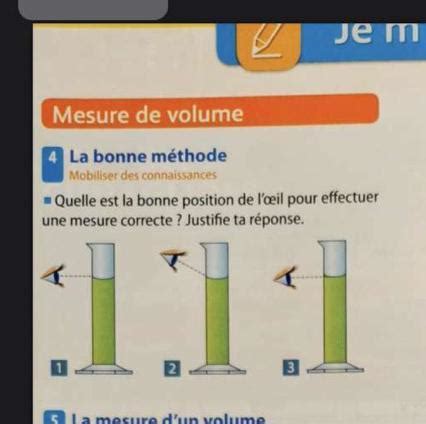 Quelle Est La Bonne Position De L Il Pour Effectuer Une Mesure