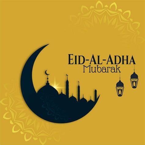 Premium Vector Professional Islamic Eid Mubarak Festival Card