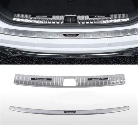 Комплект накладок на задний бампер Geely Monjaro/ Джили Монжаро Silver ...