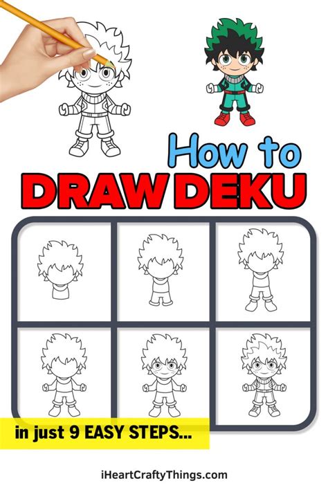 Deku Drawing How To Draw Deku Step By Step