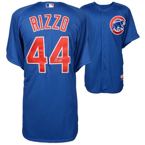 Autographed Chicago Cubs Anthony Rizzo Fanatics Authentic Blue ...