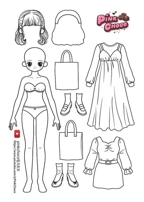 Paper Dolls Diy Free Printable Templates For Creative Play In 2024 Paper Doll Printable