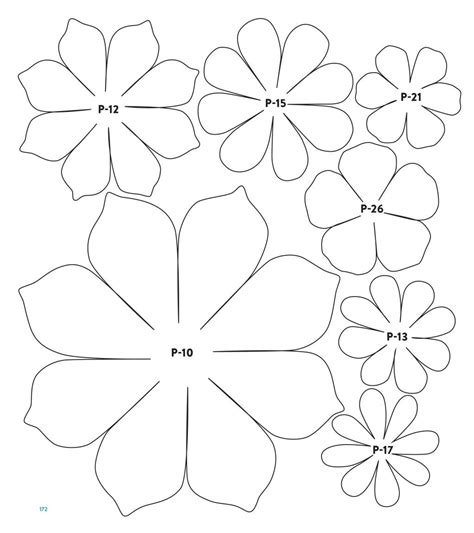 Plantillas Moldes De Flores Para Imprimir Y Recortar Novocom Top C D