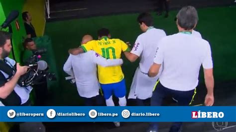 ¡alerta Neymar Salió Llorando Tras Sufrir Terrible Lesión Y Podría Perderse La Copa América Video