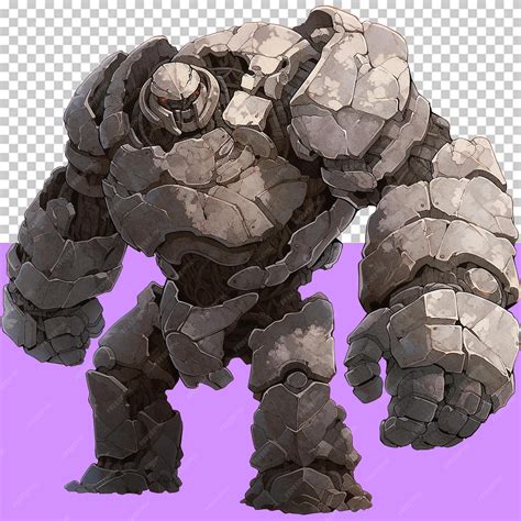 Premium Psd Iron Golem Isolated Object Transparent Background