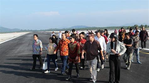 Kalibrasi Penerbangan Dan Pendaratan Pertama Pesawat Di Bandara