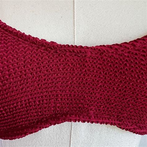 This Xhilaration Textured Bikini Top In A Rich Depop