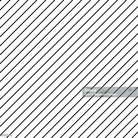 Diagonal Black Lines On White Background Abstract Pattern With Diagonal