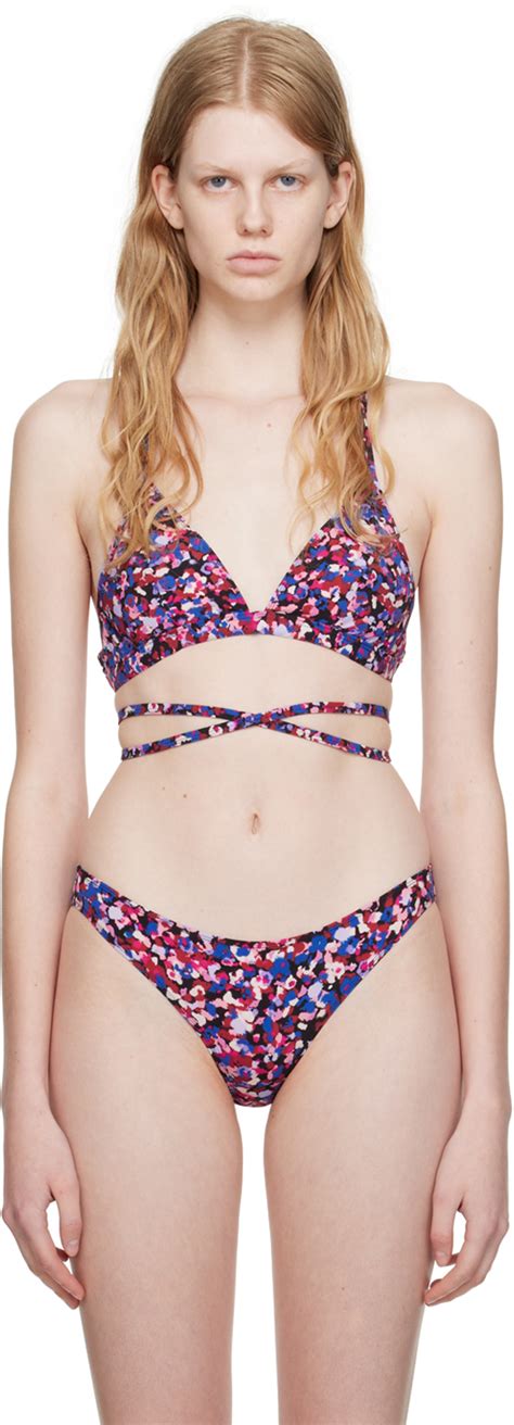 Pink Blue Solange Bikini Top By Isabel Marant Etoile On Sale