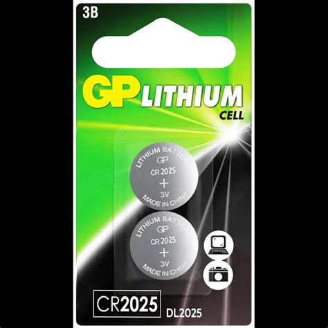 Батарейка GP литиевая CR2025 2 шт. ️ купить по цене 227 ₽/шт. в Москве ...
