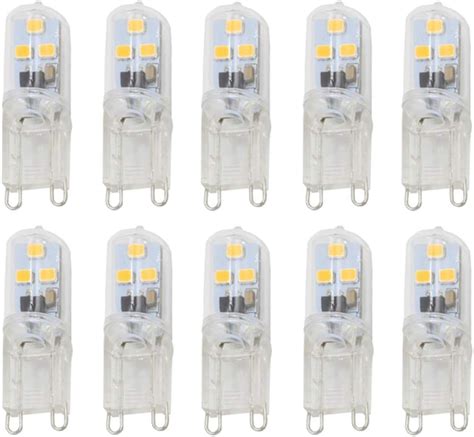 K JINGKELAI G9 LED Light Bulb Dimmable 1W 10W Halogen Equivalent Warm