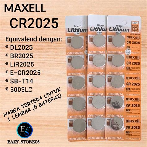 Jual Baterai Maxell Cr Lithium Battery Volt Batrai Cr