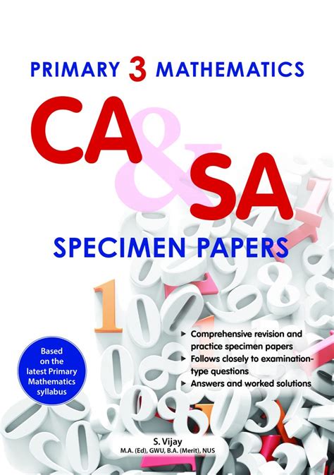 Primary 3 Mathematics Ca And Sa Specimen Papers Mind Bookshop