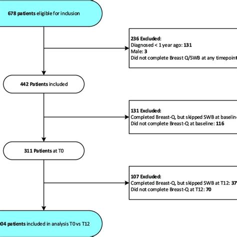 Flowchart Of Patient Selection Swb Sexual Well Being T0 At Download Scientific Diagram