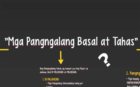 "Mga Pangngalang Basal at Tahas" by Chad Juan on Prezi