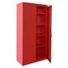 Sandusky Classic Series Steel Freestanding Garage Cabinet In Red In