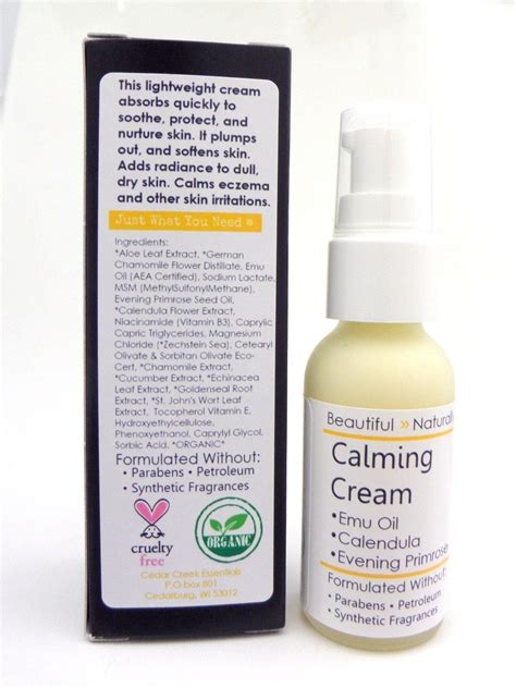 Skin Calming Cream with Calendula, Eczema Moisturizer, Dry Skin Relief ...