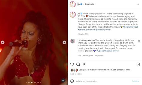 Selena Quintanilla Jennifer López Recordó A La “reina Del Tex Mex” Por