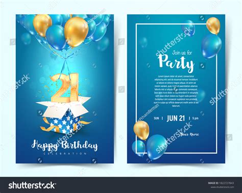 First Birthday Template Images Stock Photos Vectors