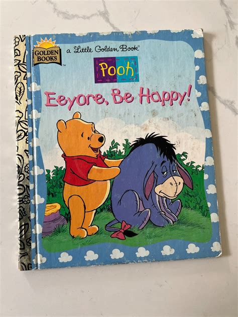 Vintage Little Golden Book Walt Disneys Winnie The Pooh Eeyore Be Happy