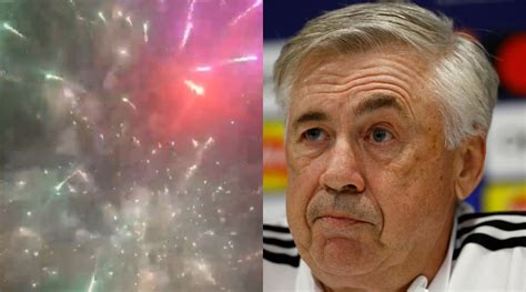 WATCH: Liverpool fans light fireworks outside Real Madrid’s team hotel ...