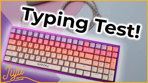 Pink Metal Mechanical Keyboard Typing Test YouTube