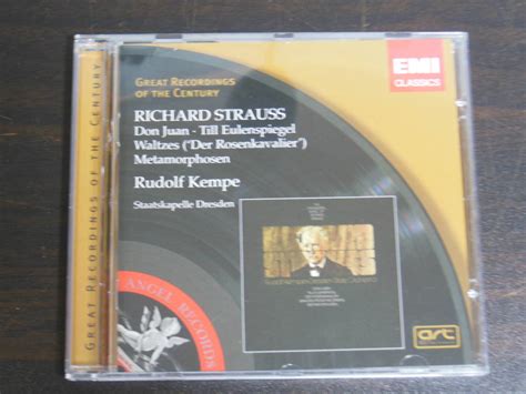 やや傷や汚れありCDRICHARD STRAUSS ORCHESTRAL WORKS KEMPE 中古の落札情報詳細 ヤフオク落札