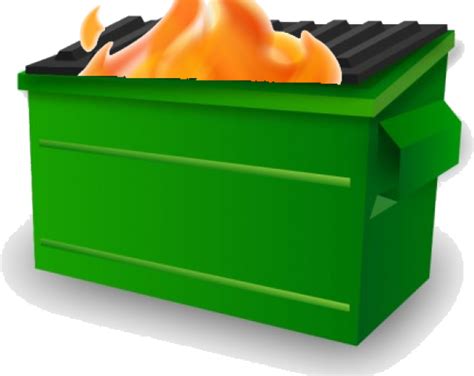 Download Dumpster Fire Cliparts Dumpster Fire Emoji Slack Clipartkey