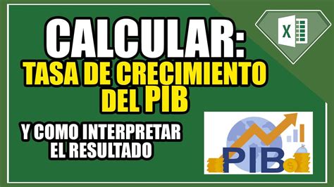 Calcular La Tasa De Crecimiento Del Pib En Excel Como Interpretar Resultado Crecimiento