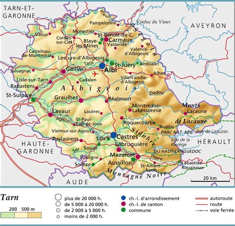 Carte Du Tarn Tarn Carte Du Département 81 Villes Sites