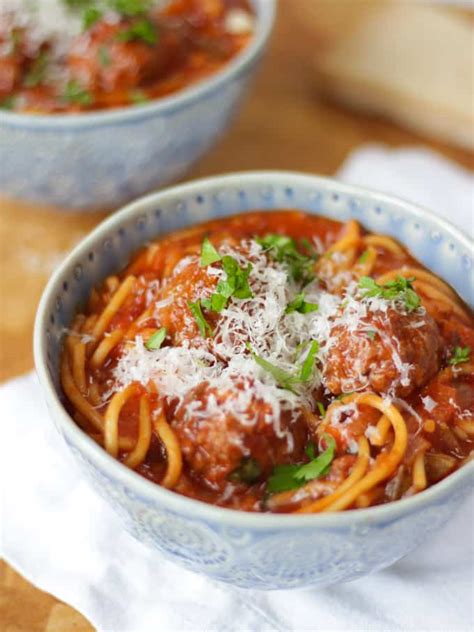 Easy Meatball Soup Recipe With Spaghetti