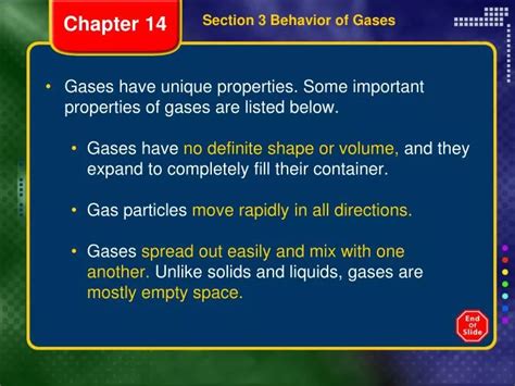 PPT - Gases have unique properties. Some important properties of gases ...