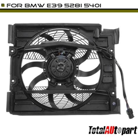 A C Condenser Engine Radiator Cooling Fan Assembly For BMW E39 528i