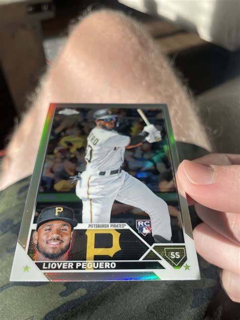 Liover Peguero Pittsburgh Pirates Silver 2023 Topps Chrome Refractor