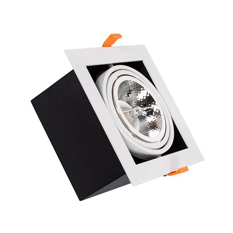 Foco Downlight LED 15 W Direccionável Kardan Quadrado AR111 Corte