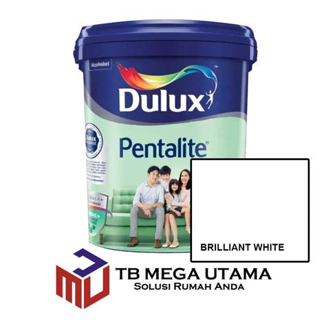 Dulux Pentalite Antibac Brilliant White 20 Liter Cat Decorative