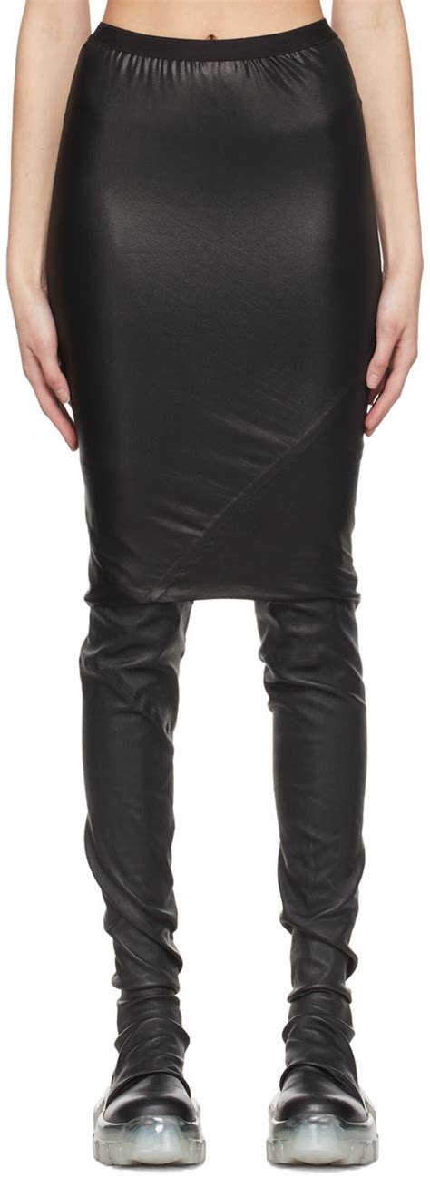 Rick Owens Lilies Black Wolfy Mini Skirt Rick Owens Lilies