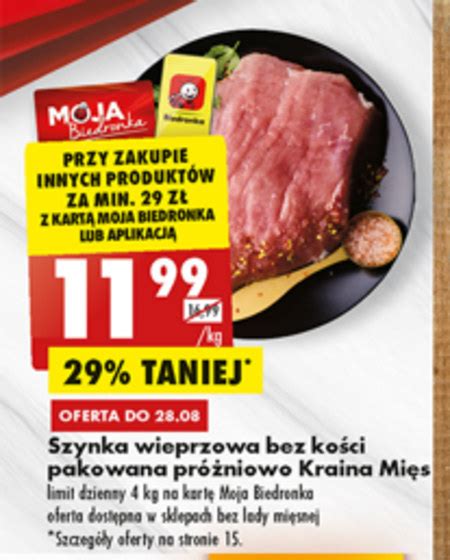 Szynka Kraina Mi S Taniej Promocja Biedronka Ding Pl