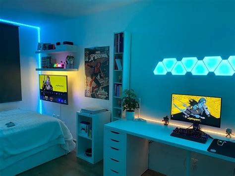 85 Gambar Desain Kamar Tidur Gamers Minimalis Tampil Kece Yang