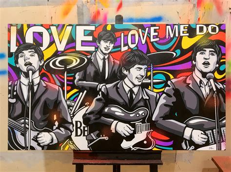 The Beatles - Love Me Do by Jamie Lee (2022) : Painting Acrylic, Spray ...