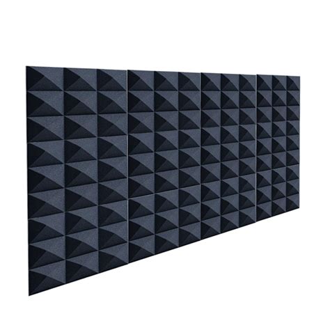 BEIYIN 24 Pack Pyramid Acoustic Foam Studio Sound Treatments Sound