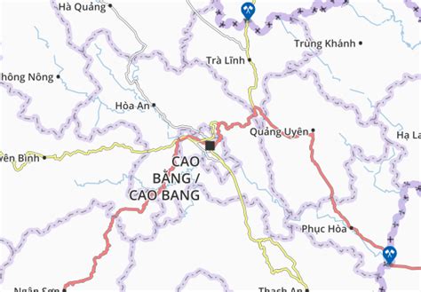 MICHELIN Cao Bang map - ViaMichelin