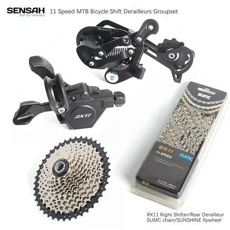 Sensah Rx Velocidade Mtb Bicicleta Desviadores Groupset S