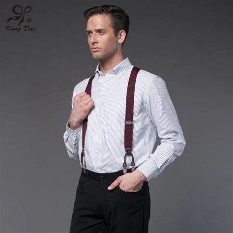 Men's Casual Suspenders for Shirt Fashion Luxury Mens Leather ...