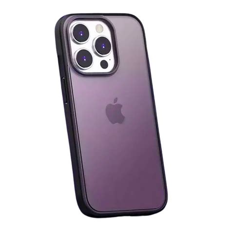 D Pro Matte Hybrid Etui Matowe Obudowa IPhone 14 Pro Max Purple D