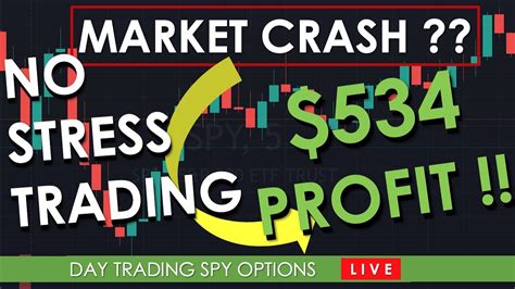 Live Day Trading Spy Option Strategies To Profit In A Market Crash Or