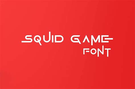 Squid Game Font Free Download