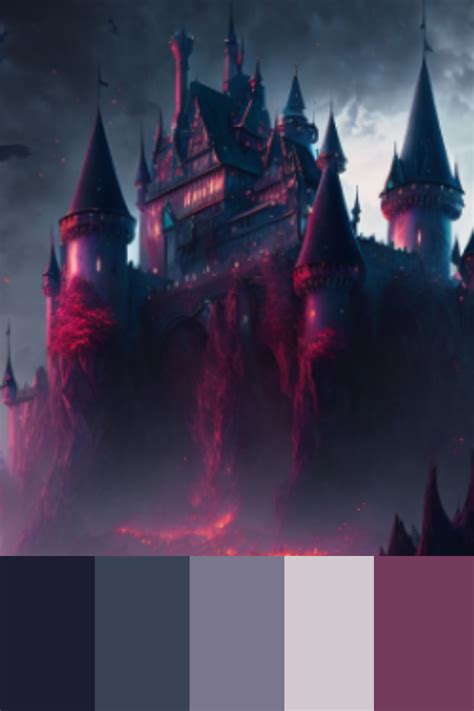 Gothic Colour Palette Vampire Castle Halloween Color Palette