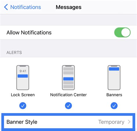 Setting Persistent Iphone Notifications Apple World Today