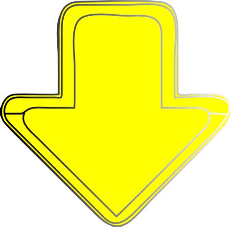 Yellow Arrow Down Clip Art At Clker Vector Clip Art Online